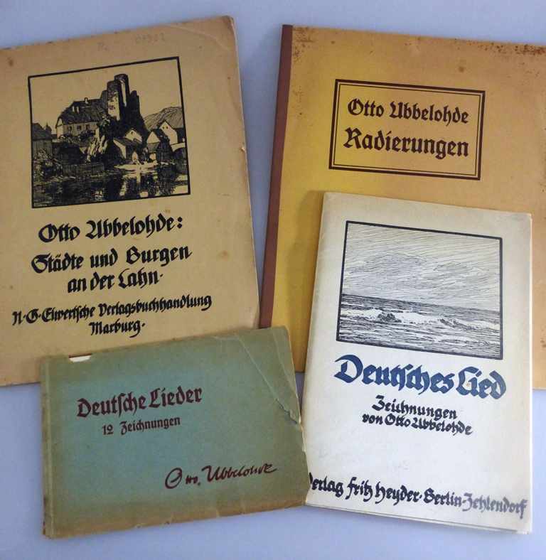 Otto Ubbelohde - Städte und Burgen an der Lahn / Radierungen / Deutsches Lied und DeutscheLieder,