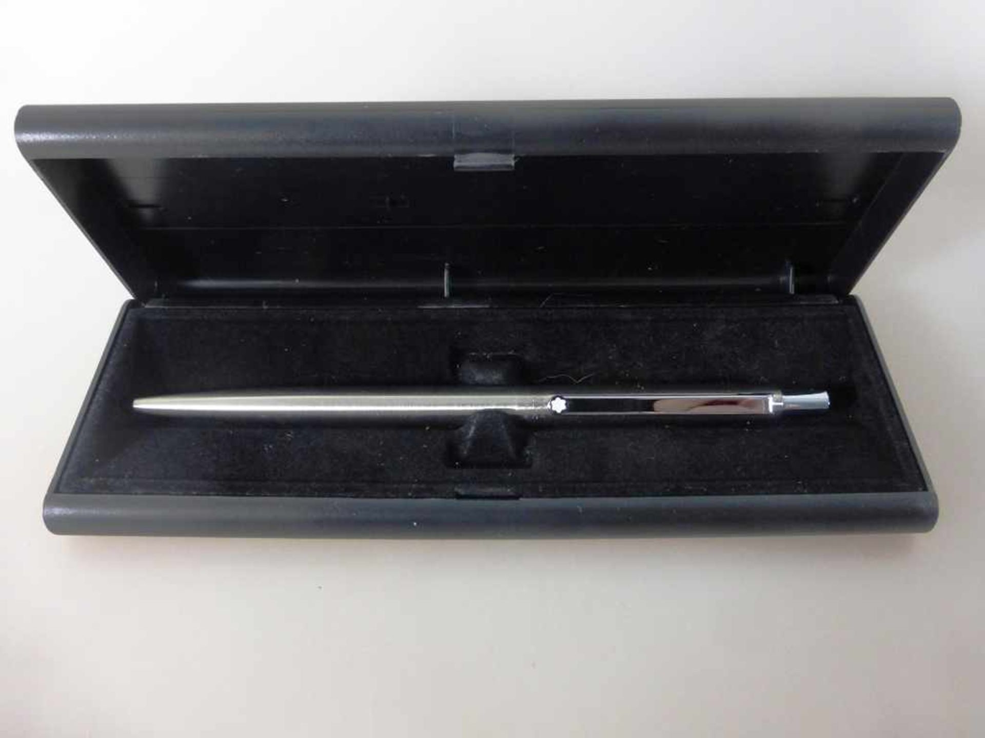 Montblanc Kugelschreiber Slim Line, im Etui, neuwertiger Zustand