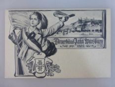 Postkarte Würzburg - Turnerbund Jahn, um 1910, ungelaufen