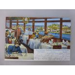 Postkarte - Litho - Internationale Eisenbahn-Schlafwagen Gesellschaft Stuttgart / Berlin -mit