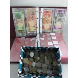 Großes Konvolut Münzen und Banknoten, meist Indien, undurchsucht, bitte besichtigen!