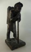 Rother, Richard (1890 Bieber - 1980 Fröhstockheim), Skulptur "Häcker", Bronze, h. 29,5cm,
