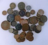 Konvolut Münzen, 19.Jh. und früher, u.a. Russland, Österreich, insgesamt 50 Stück,Erhaltung