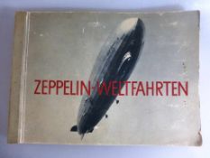 Sammelalbum - Zeppelin Weltfahrten, Bilderstelle Lohse Dresden, 1933, wohl komplett