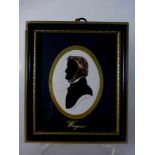 Linder, Enid Elliot - Silhoutte "Richard Wagner", sign., i.R. 16cm x 13,5cm