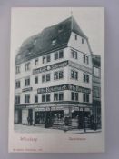 Postkarte - Würzburg Domstraße, Uhren- Gold & Silberwaren Otto Reichart, ungel.