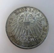 Kaiserreich - Freie Hansestadt Lübeck, 3 Mark, 1909, vz, Jaeger 82