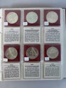 Sammlung Silbermünzen, Israel, 41 Silberünzen im Album, darunter Seefahrt 1963, bittebesichtigen!