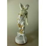 Jugendstil Porzellanfigur, Rosenthal "Ionische Tänzerin",Entw.: Berthold Boehs (Karlsruhe 1877 -