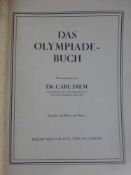 Dr. Carl Diem - Das Olympiade Buch, Berlin 1936, Schutzumschlag fehlt, über 130 Bilder undPläne,