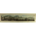 Hürlimann, Johann (1793 - 1850 Bern), Panorama von Baden, Farbaquatinta nach Remberger,Blick über