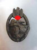 Panzerkampfabzeichen, Hohlprägung in Bronze, sog. 3.Reich