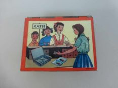 Blechspielzeug, 1960er Jahre, kleine Kasse, Blech, gem. Germany, 10cm x 8cm x 2cm