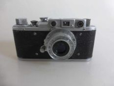 Russischer Leica Nachbau, Fotokamera mit Objektiv, Funktion n. gepr.