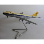 Schuco Boeing 747 "Condor", 1025, 1 Radkasten fehlt, l. 28cm- - -18.00 % buyer's premium on the