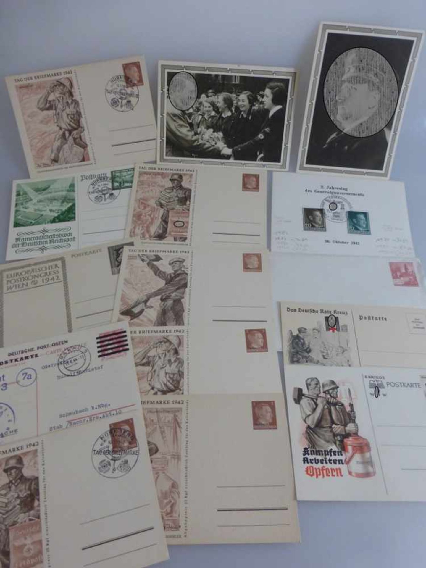 Deutsches Reich - Belege, Postkarten u.a., über 60 Stück, bitte besichtigen!- - -18.00 % buyer's - Bild 2 aus 3