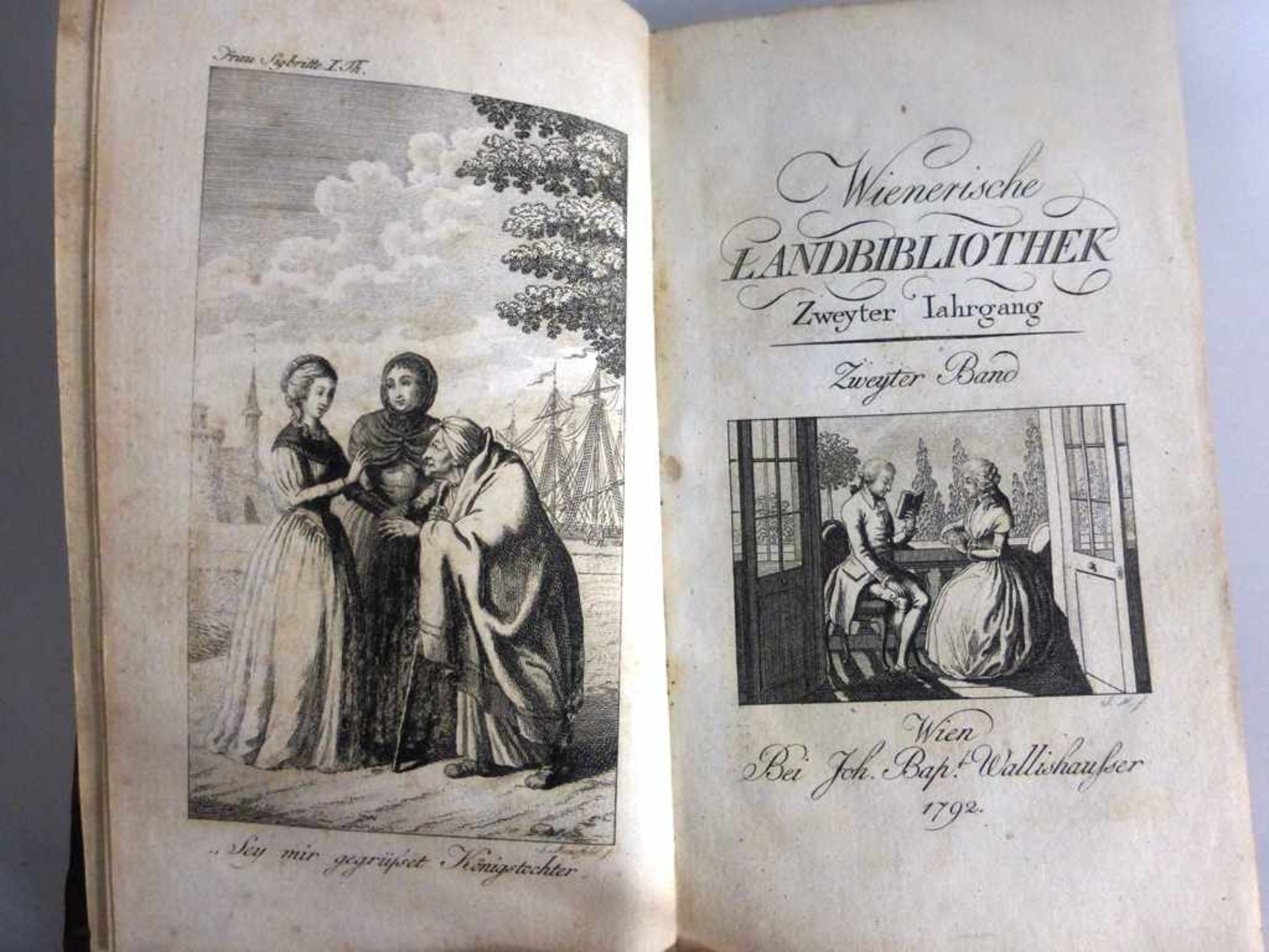 Wienerische Landbibliothek, Zweyter Jahrgang, II. Band, Wallishaußer 1792, 213 Seiten,min.