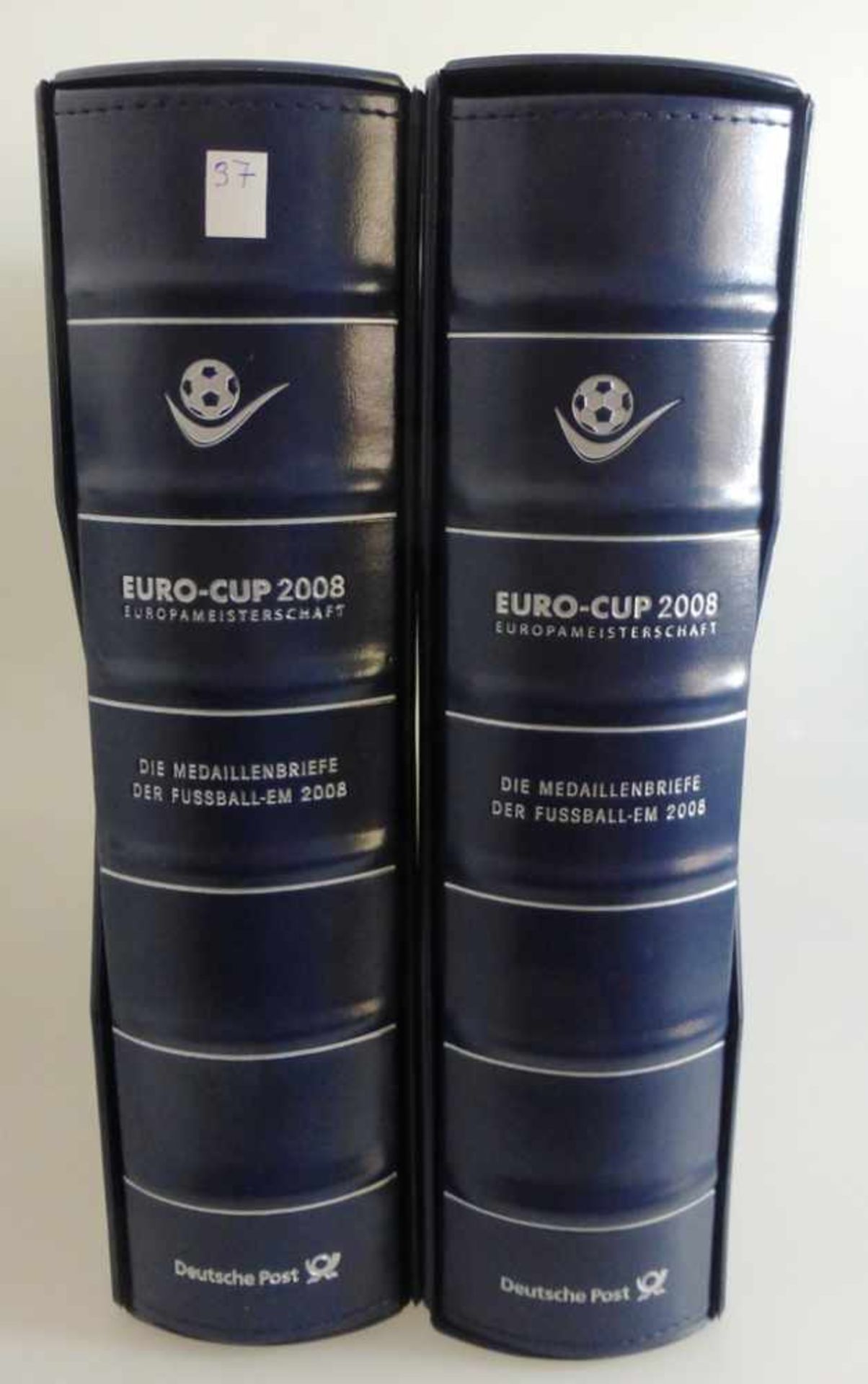 Die offizielen Medaillenbriefe der Euro Cup 2008, schöne Sammlung der Deutschen Post mit19
