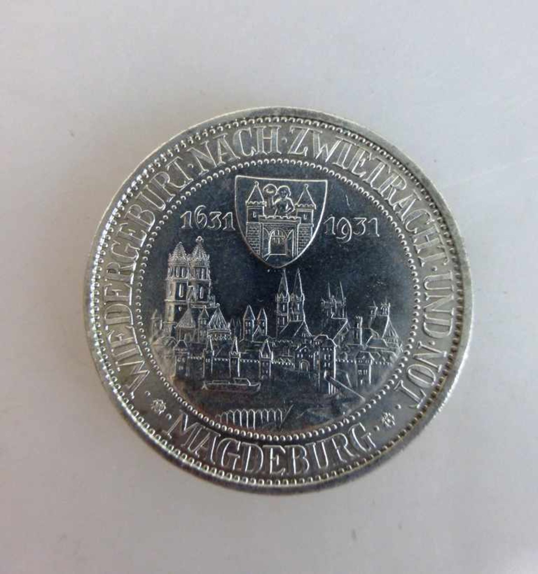 Deutsches Reich - 3 Reichsmark, Gedenkmünze zum 300. Jahrestag des Brandes von Magdeburg,1931 A, vz,