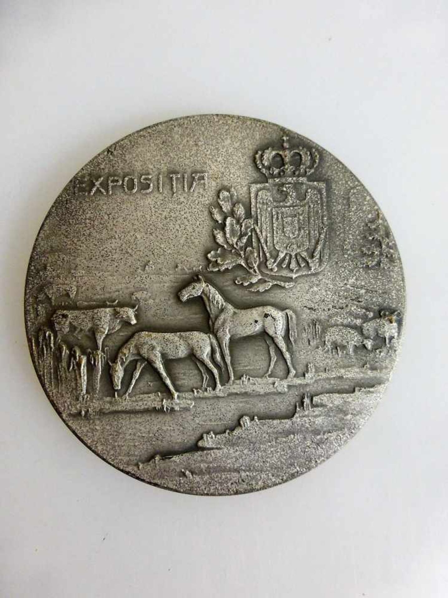 Italien Medaille, 1.H.20.Jh., Landwirtschaft, "Camera de Agricultura - Expositia", d.59,5mm- - -18. - Bild 2 aus 2