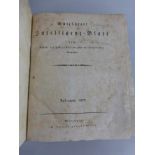 Königlich Baierisches Intelligenzblatt für das Großherzogtum Würzburg, 2 Bände 1807 und1814,