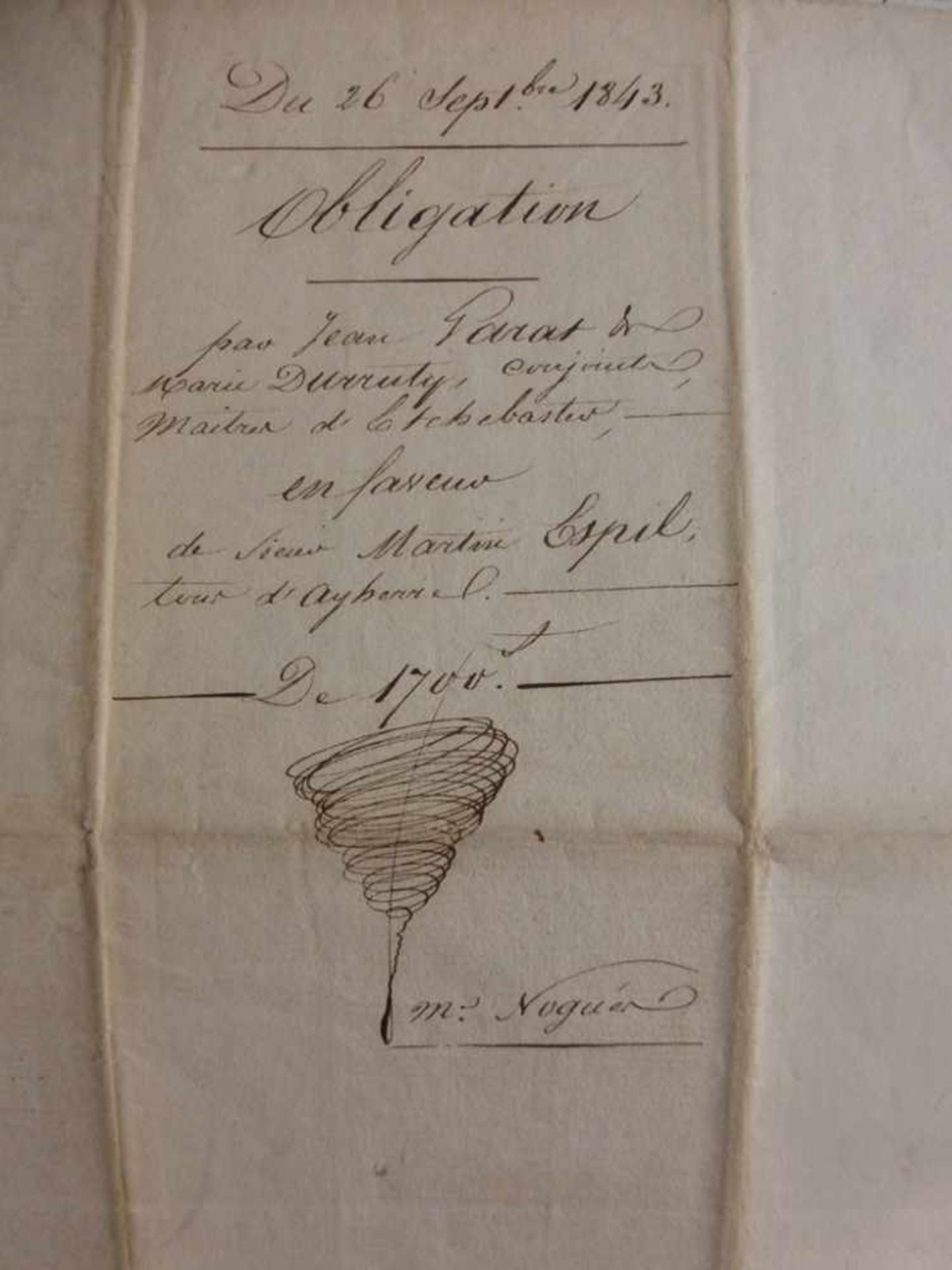 Königreich Frankreich, 3 handschriftliche Urkunden 19.Jh., Louis - Philippe Roi Francais,dat. 1810 / - Bild 3 aus 4