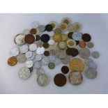 Konvolut Münzen, u.a. Franken, Schilling, Italien, einige Silber, undurchsucht, bittebesichtigen!- -