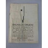 Bauhaus - Drucke, Neue europäische Graphik, Weimar, o. J. (1921), mit dem Bauhaus-Signetvon Oskar