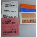 Sammlung Ausstellungskataloge, Ausstellungen in Bad Königshofen (7x 1970/80er Jahre), 3Kataloge