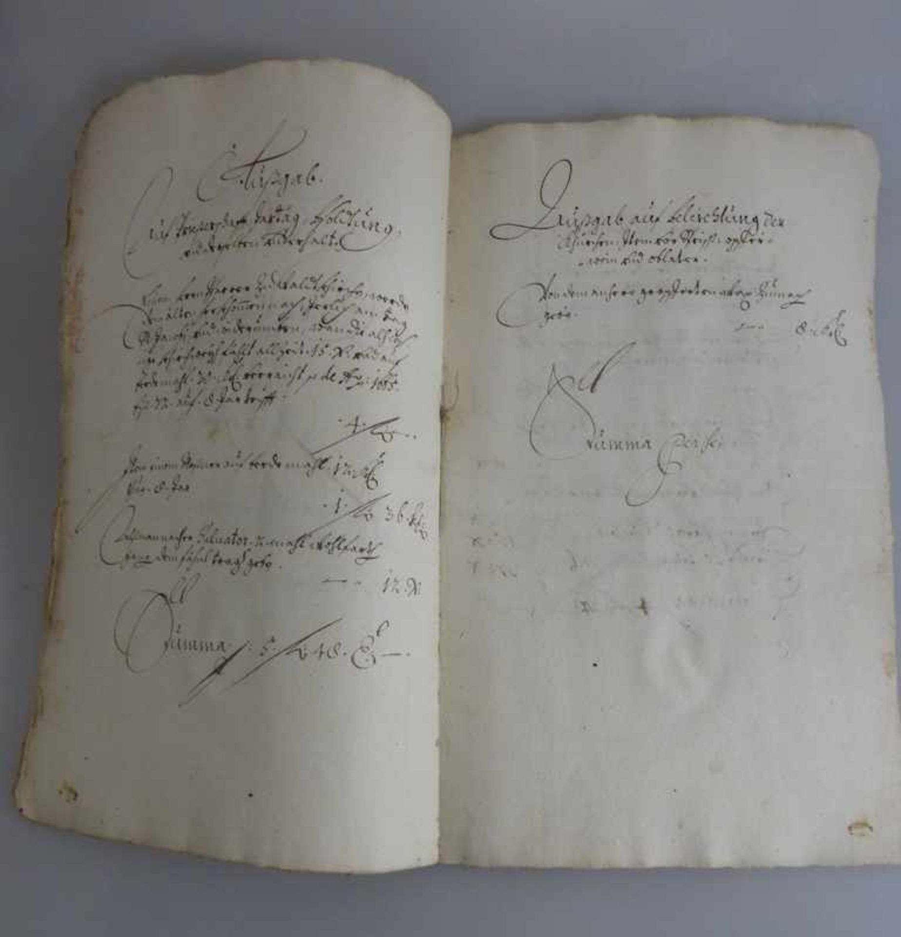 Handschriftliche Rechnungen 17.Jh., Ittelhofen / Ortsteil von Seubersdorf Oberpfalz,Landkreis - Bild 2 aus 2