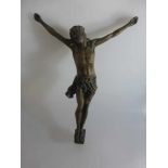 Christus Korpus, 4-Nageltypus, Bronze, l. 45cm- - -18.00 % buyer's premium on the hammer price19.