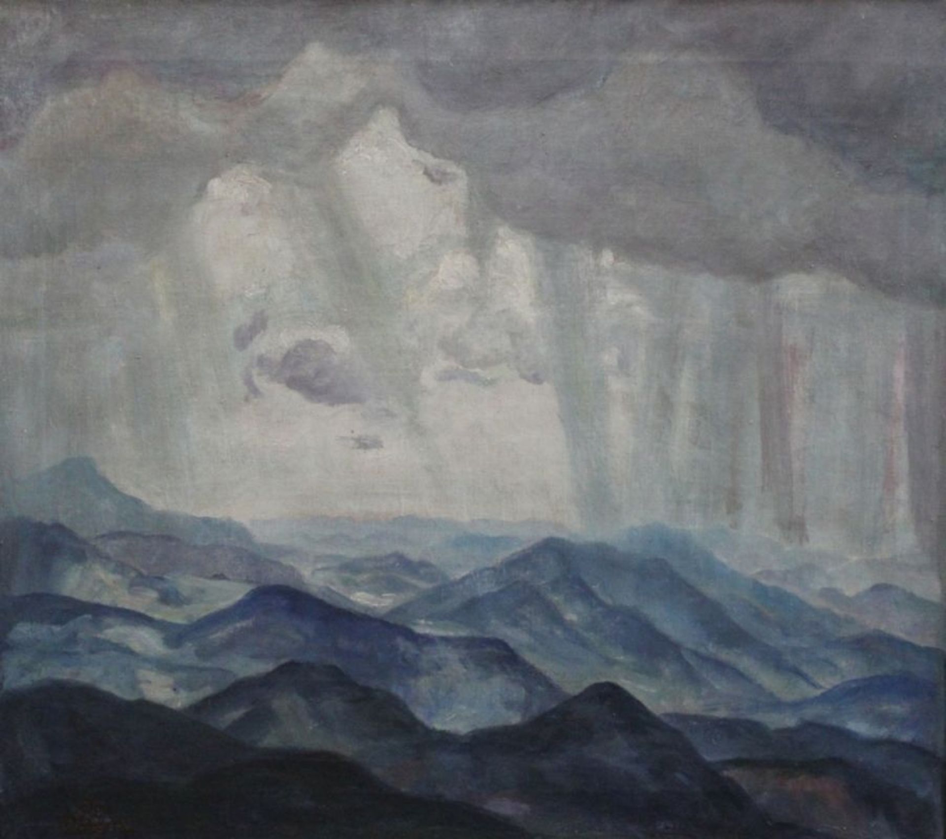 Gemälde - Igo Pötsch (1884 Graz - 1943 Wien) "Österreichisches Alpenpanorama", l.u. signiert und
