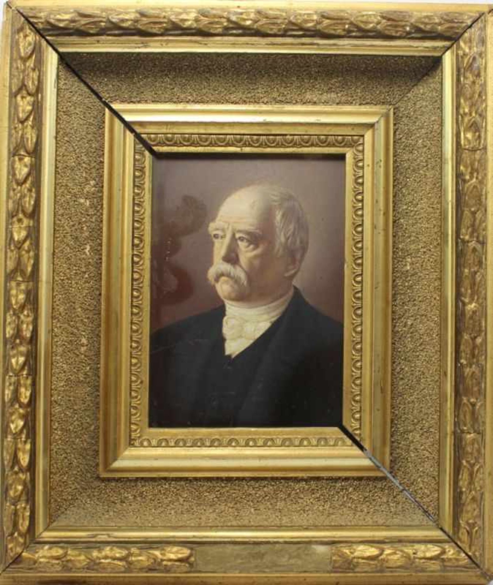 Gemälde - deutsch nach 1900 "Bildnis Otto von Bismarck", anonymer Künstler, Öl auf Holz, Maße ca.