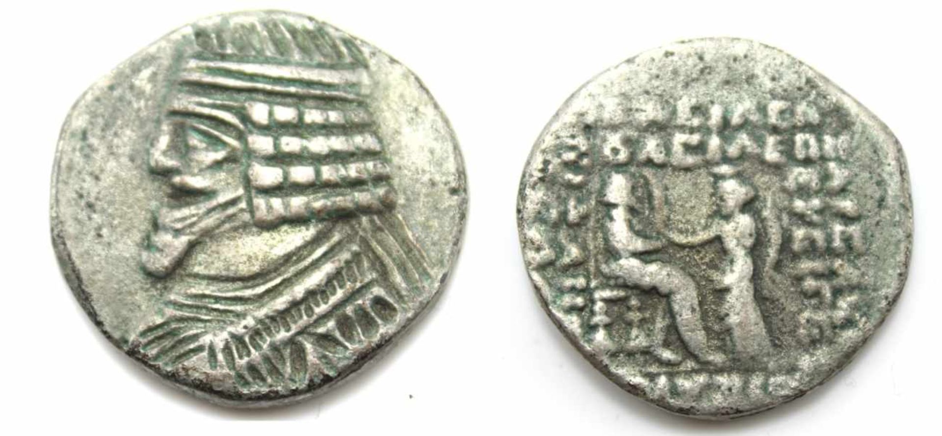 Münze - Griechenland Tetradrachme, Parthia, Königreich der Arsakiden, d.= ca. 27 mm, ca. 11,35