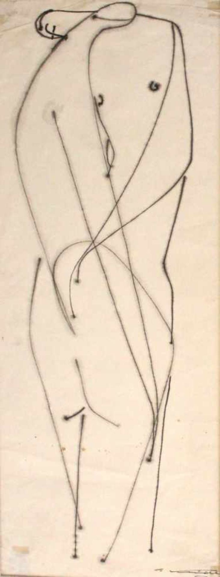 Zeichnung - Seff WEIDL (1915 Eger -1972 Inning am Ammersee) "Zwei Figuren", r.u. signiert,