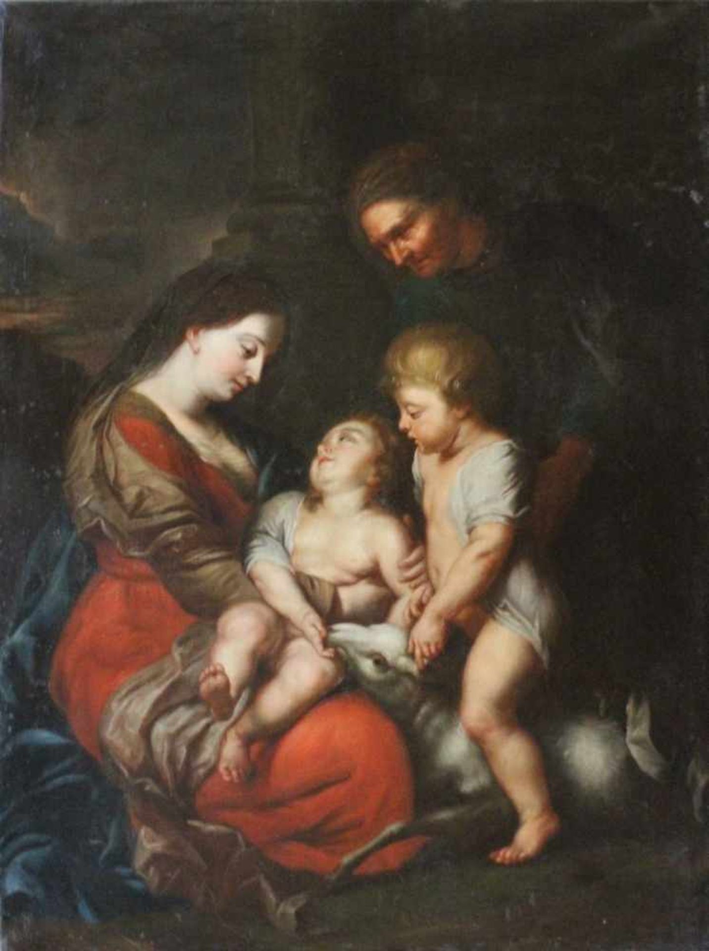 Gemälde - Nachfolger Peter Paul Rubens (1577 Siegen - 1640 Antwerpen) "Die Jungfrau Maria und Kind