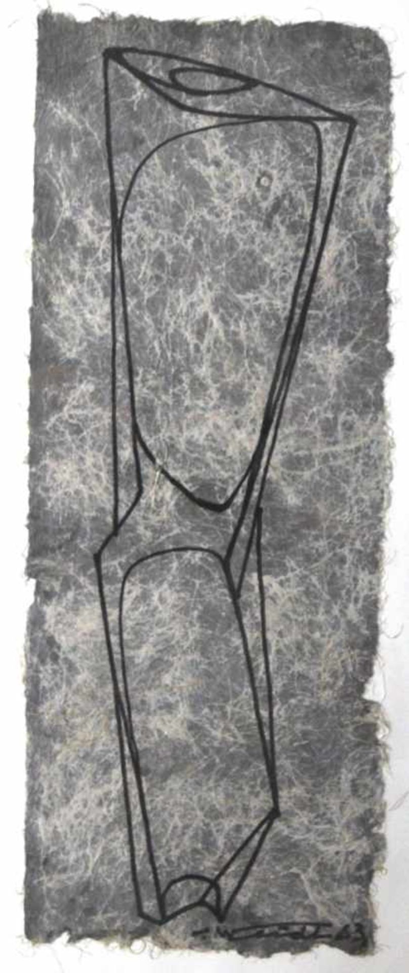 Zeichnung - Seff WEIDL (1915 Eger -1972 Inning am Ammersee) "Abstrakte Figur", r.u. signiert,