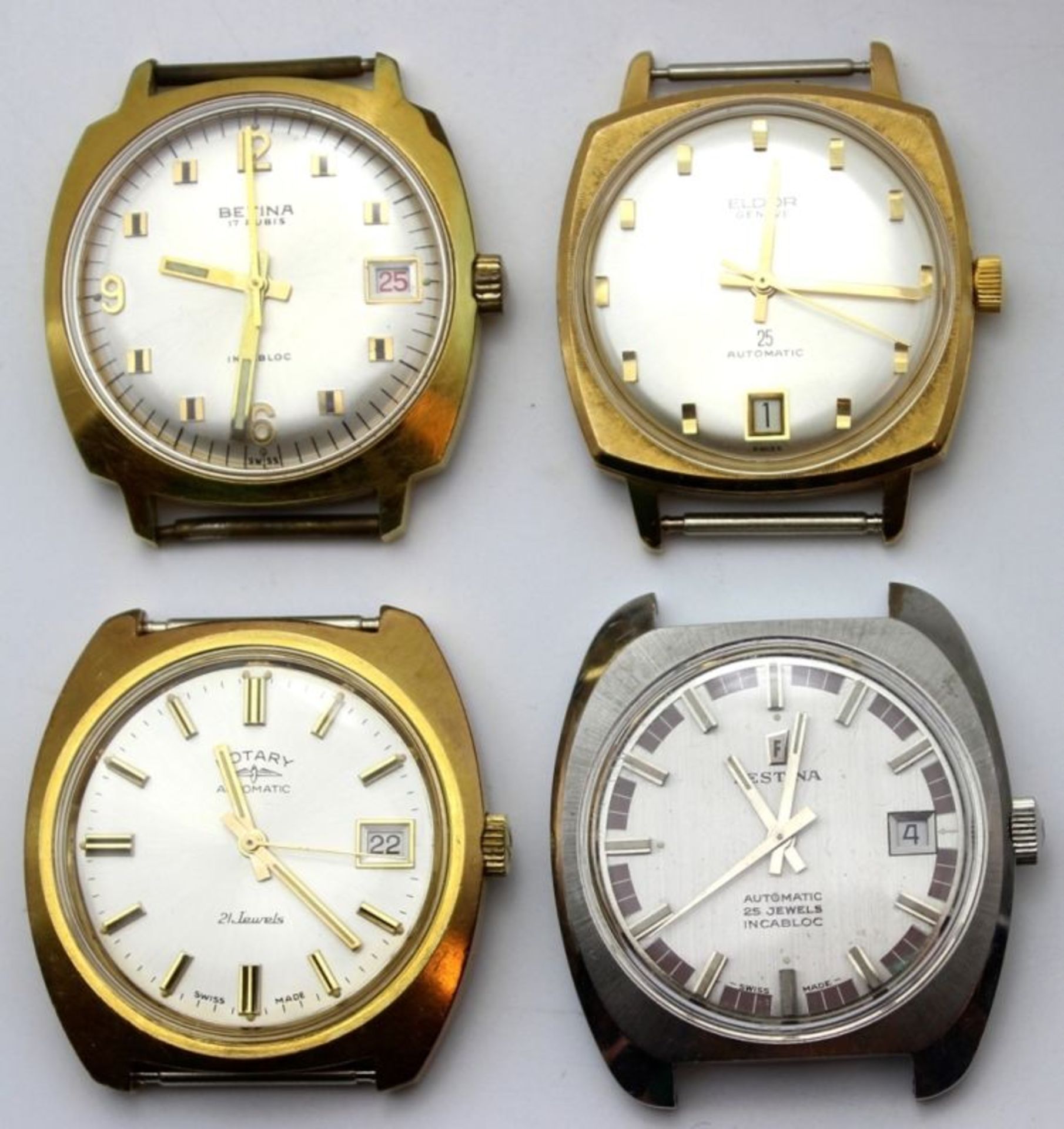 Lot Armbanduhren 1. HAU, Marke Rotary Automatic, 21 Jewels, Swiss made, Stabindexe und