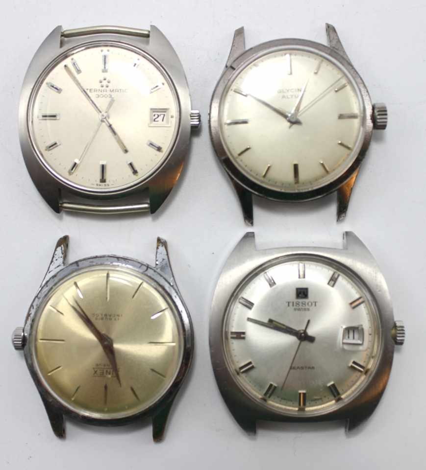 Lot Armbanduhren - Vintage 1. HAU, Marke Tissot, Seastar, Swissmade, Stahl, große Sekunde,