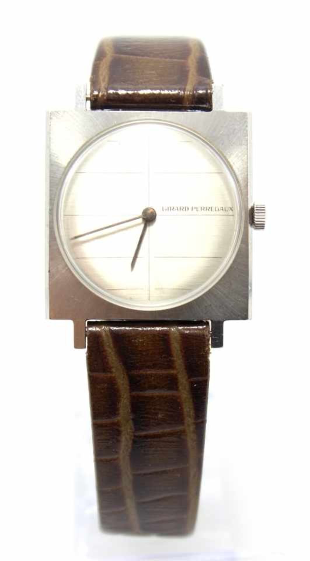 Armbanduhr - Marke Girard Perregaux Edelstahlgehäuse, Nr. 26383, mechanisches Werk mit Handaufzug,