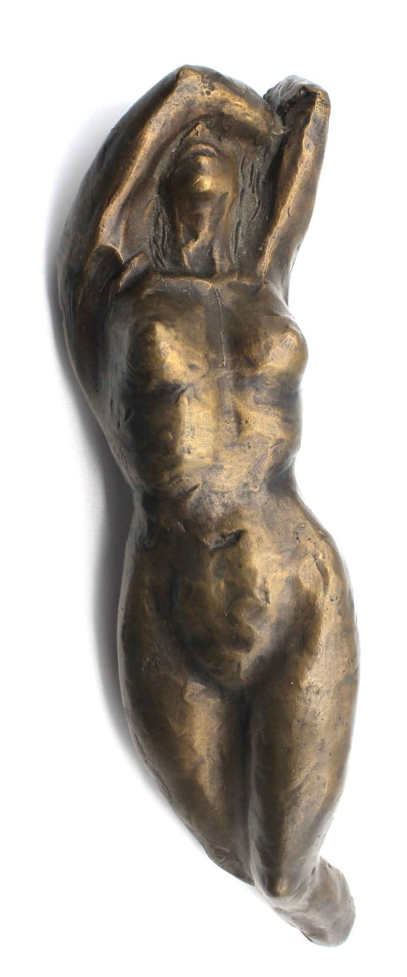 Skulptur - Anonym (XX.Jahrhundert) "Liegender Frauenakt", unsigniert, Bronze, Länge ca. 33 cm- - -