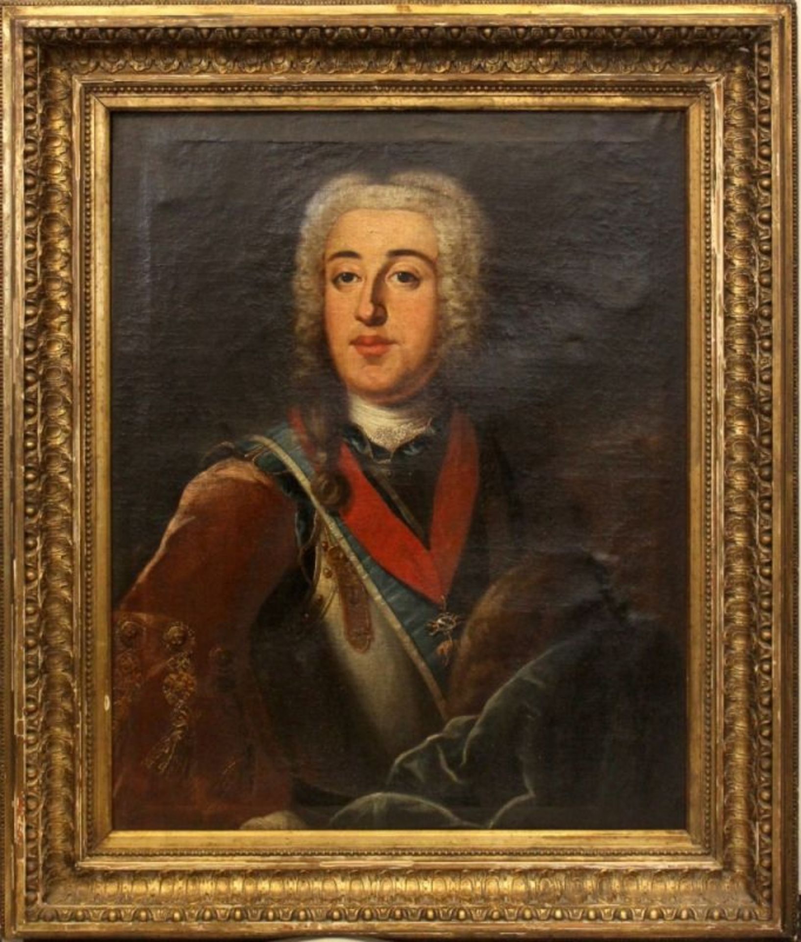 Gemälde - Rokoko 18.Jahrhundert "wohl Prinz Ferdinand Maria Innozenz von Bayern (1699 Brüssel - 1738