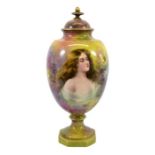 A Royal Bonn Art Nouveau pedestal vase, circa 1905