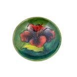 A Moorcroft Hibiscus pin dish