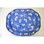 A Spode blue and white platter