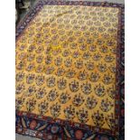 A large Persian carpet