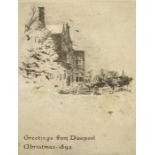 William Lionel Wyllie (1851-1931), Greetings from Dawpool, Christmas 1892
