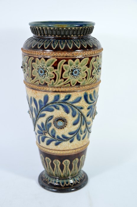 Frank Butler for Doulton Lambeth, a stoneware vase, circa 1882 - Image 4 of 5