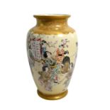 A large Japanese porcelain vase, Meiji