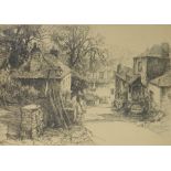 J Alfred Swatkins (fl.1888-1923), St Ives, etching, together with three others